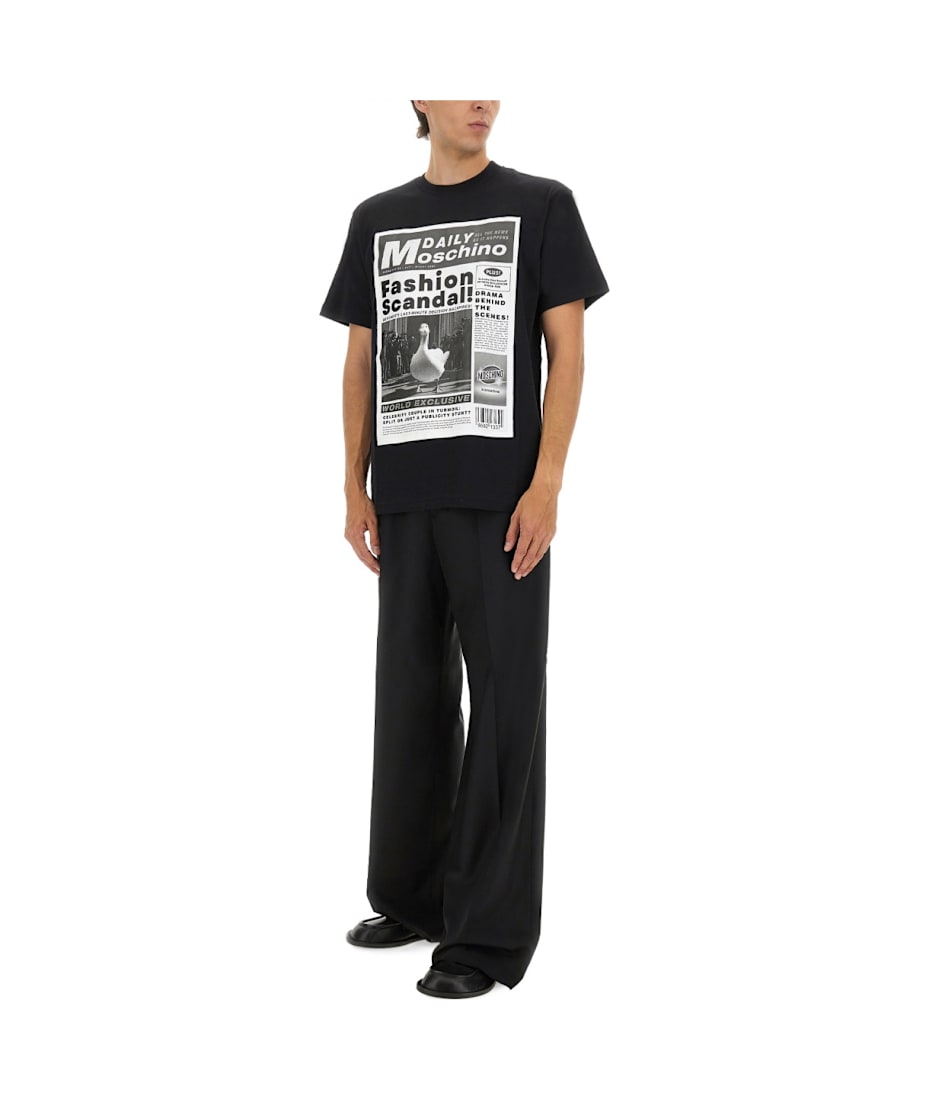 Tシャツ・カットソー Moschino FW25 Moschino T-Shirt (252EV0724 5541 1555) Moschino T-shirt Whit Maxi Print | italist