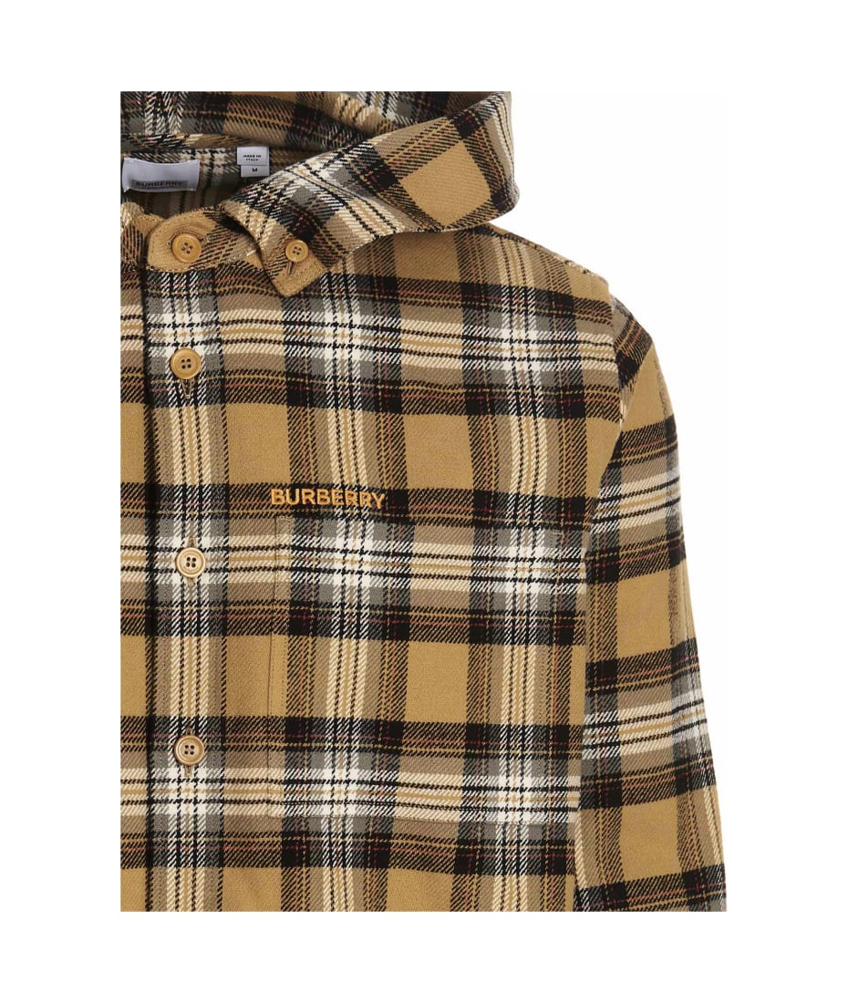 Burberry Flannel Hooded Shirt | italist