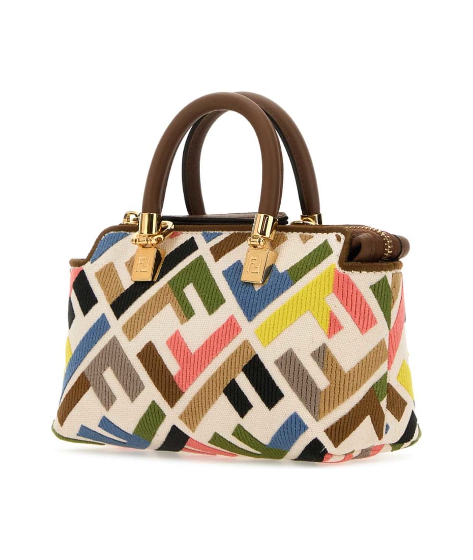 ハンドバッグ Fendi Embroidered Fabric Mini By The Way Handbag Fendi Embroidered Fabric Mini By The Way Handbag | italist