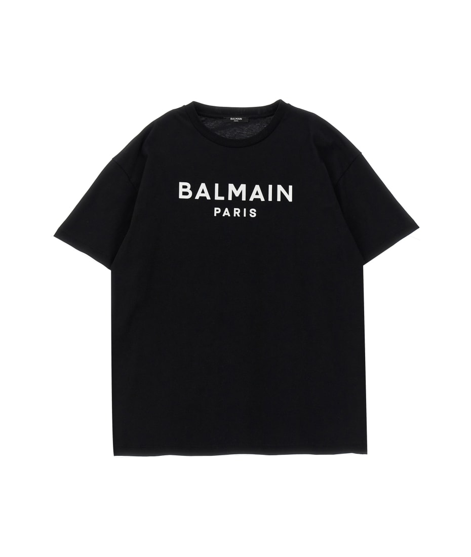 Balmain Logo T-shirt - BLACK