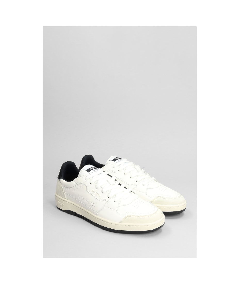 Axel Arigato Dice Lo Sneakers In White Suede And Leather