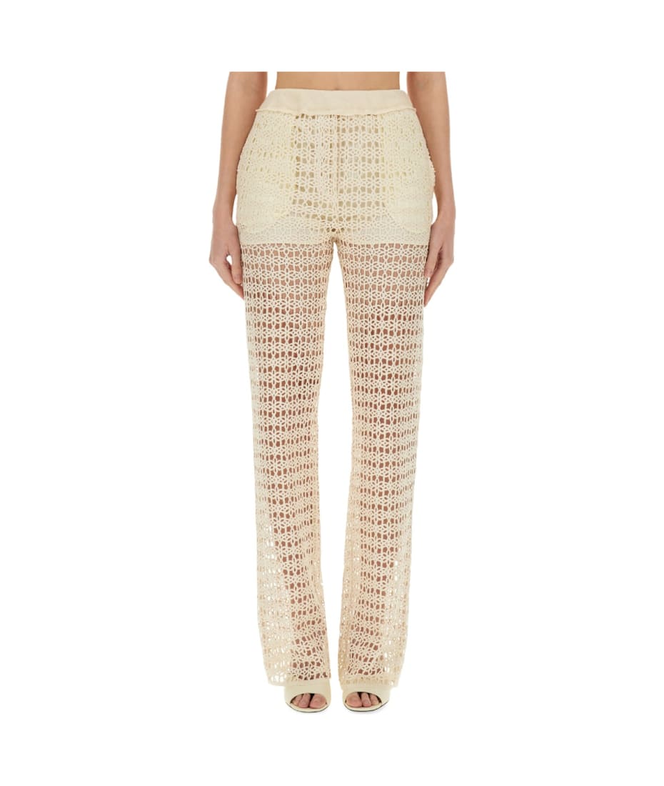 パンツ ALYSI SS25 WIDE MACRAME PANTS (105188 P5201MERIN) Alysi Wide Macramé Pants | italist