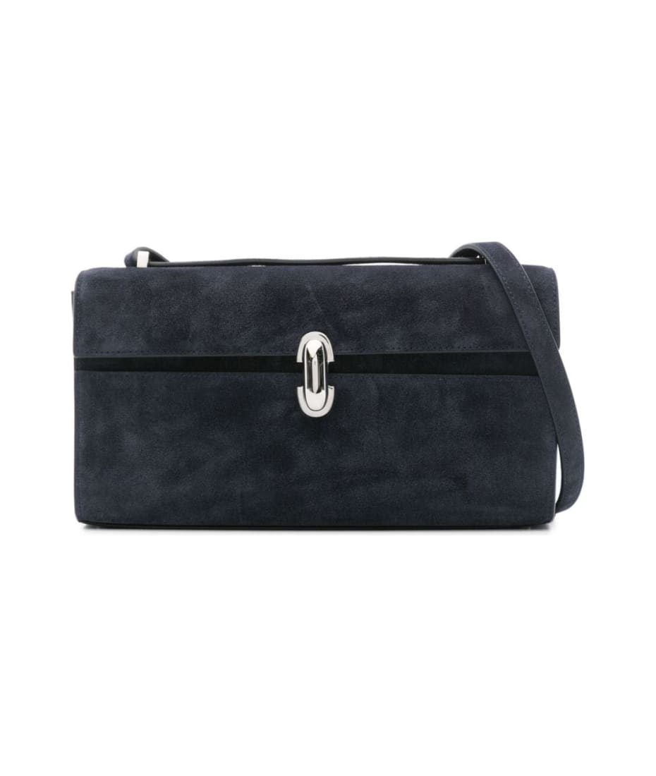 ショルダーバッグ・ポシェット SAVETTE FW24 SYMMETRY 26 IN SUEDE (H.010.03 410 NAVY) Symmetry 26 in Navy Suede · Savette