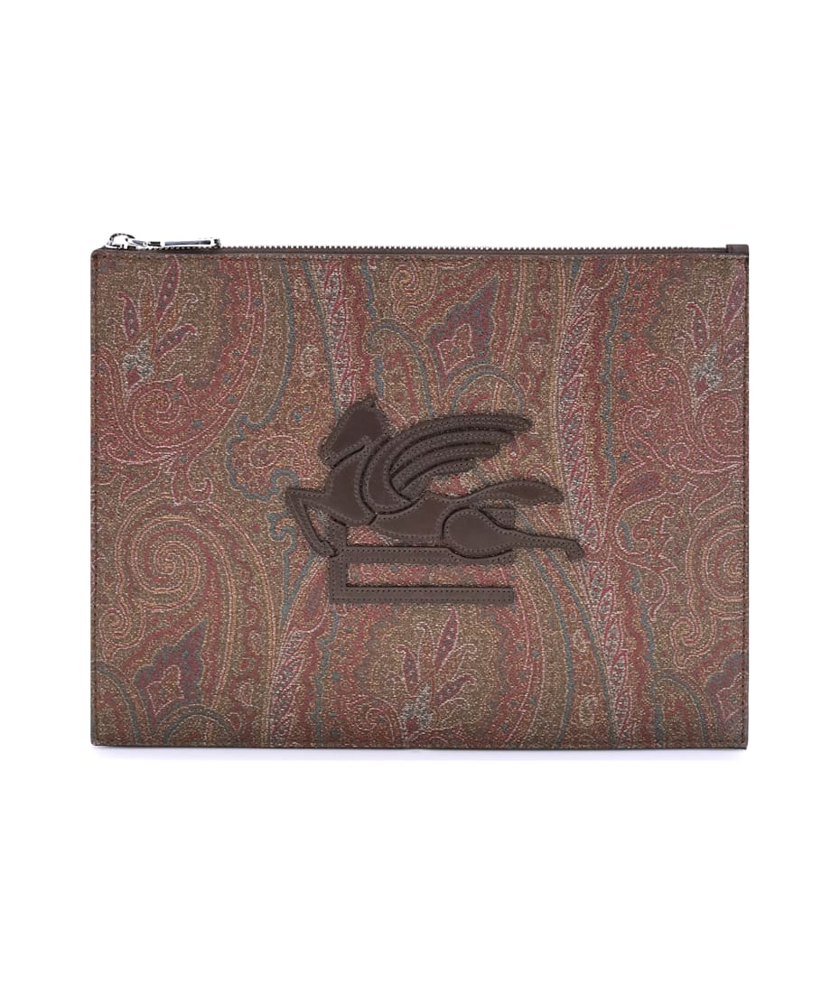 ETRO ARNICA S POUCH ペイズリー Etro Arnica Pouch With Pegaso | italist