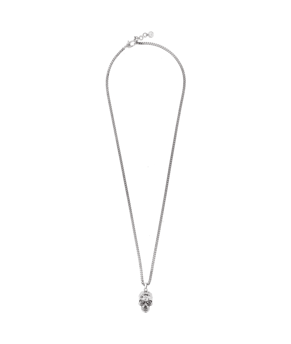ネックレス・チョーカー ALEXANDER MCQUEEN SKULL NECKLACE Men's Skull Necklace in Silver | Alexander McQueen US