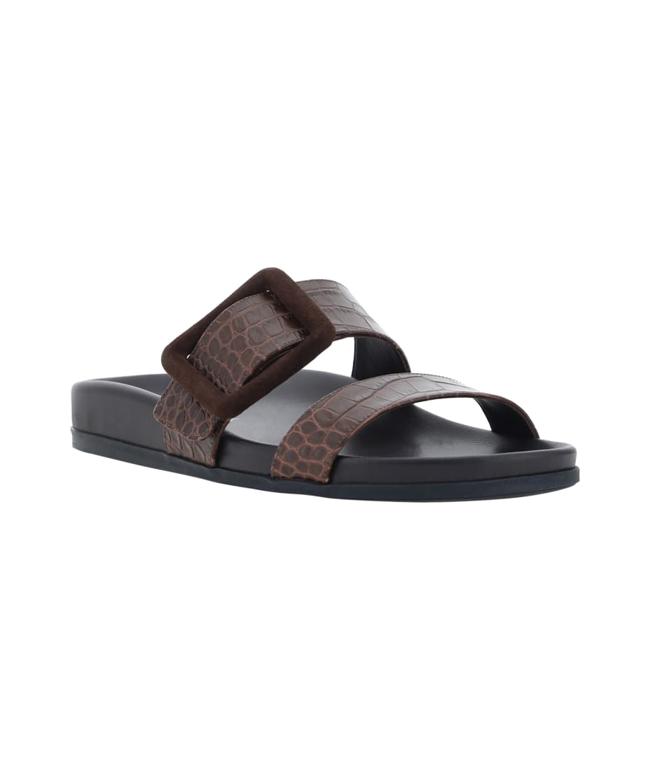【MANOLO BLAHNIK】Mayfu Sandals BLACK Manolo Blahnik Mayfu Sandals | italist
