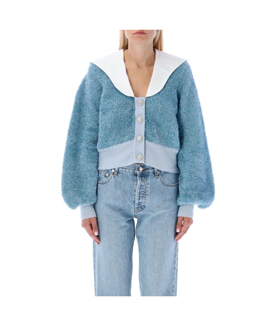 GANNI(ガニー) SPARKLE KNIT BLA CARDIGAN S Ganni Sparkle Knit Cardigan | italist