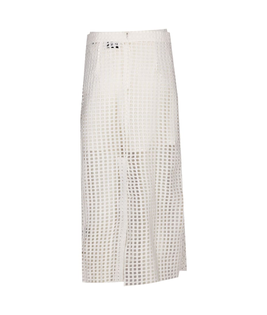 Essentiel Antwerp Handkerchief Mesh Embellished Beads Skirt