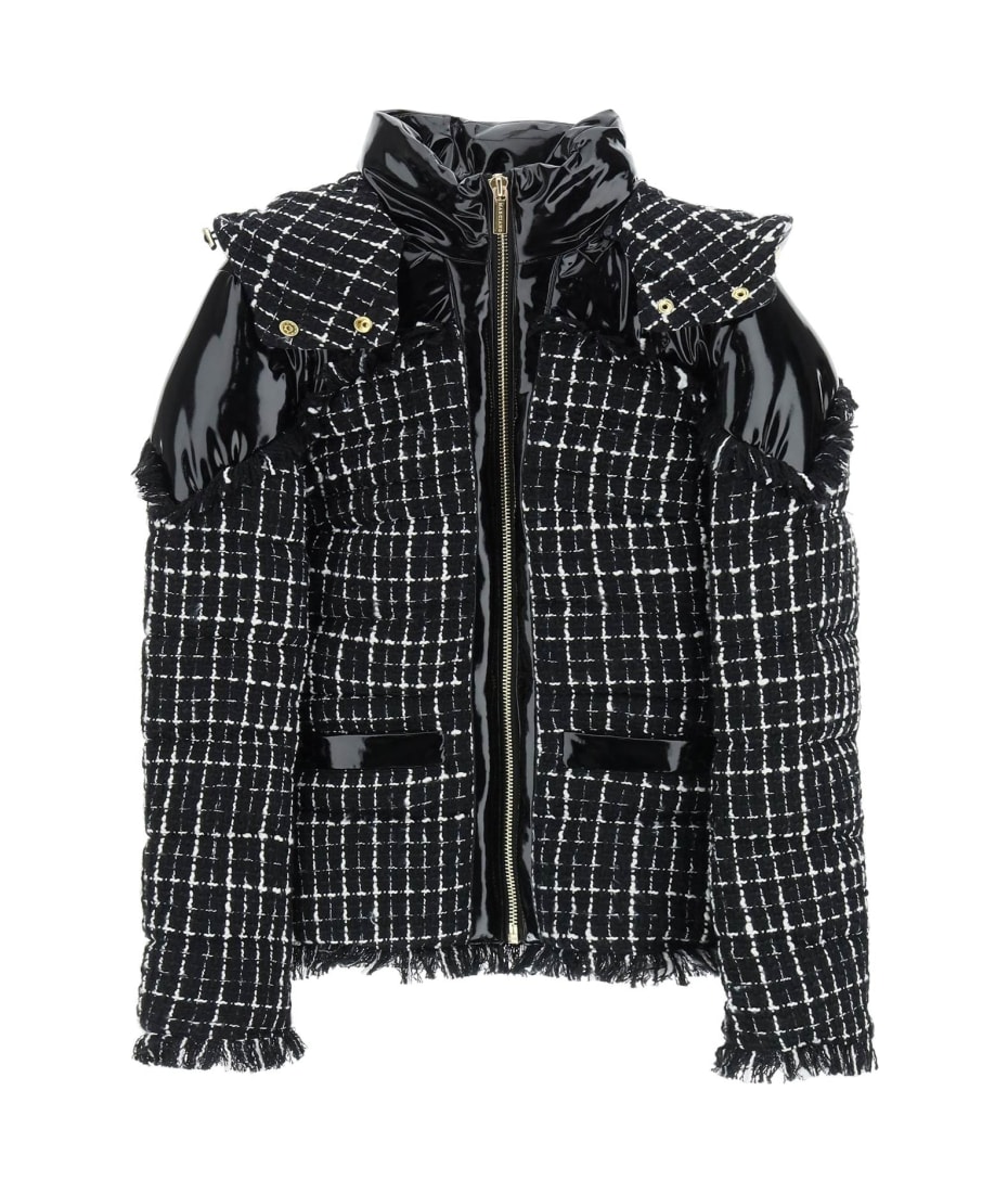 Guess by Marciano 'sarah' Tweed And Vinyl Jacket | italist, ALWAYS