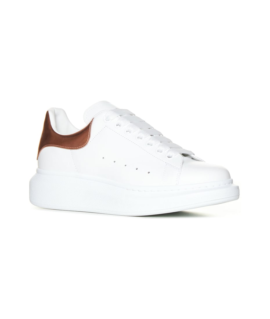 Alexander McQUEEN Sneakers in white/ rose gold