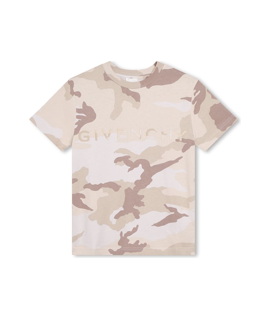 Logo-print camo T-shirt