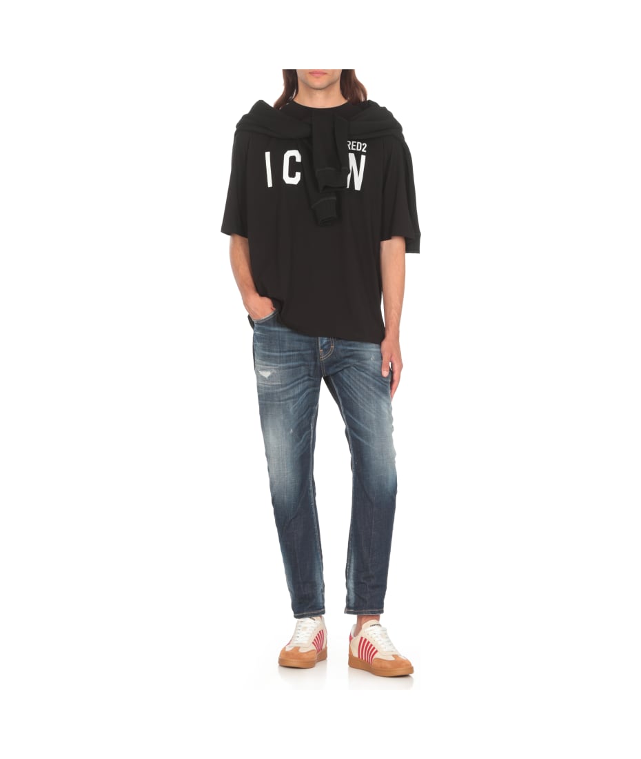 【送料&関税込】Dsquared2 Be Icon Loosel Fit Tee T-shirt Dsquared2 Be Icon Loosel Fit Tee T-shirt | italist