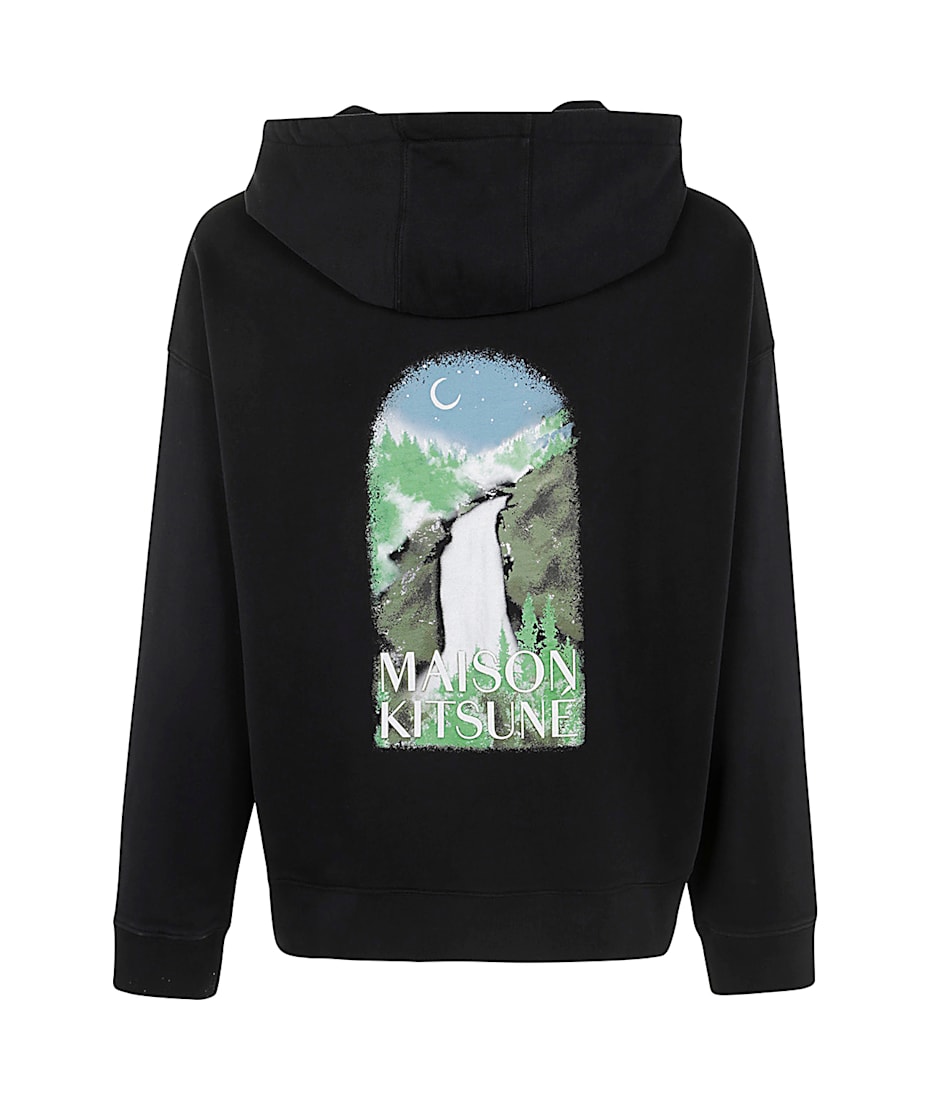 パーカー・フーディ Maison Kitsune Waterfall Oversize Hoodie Maison Kitsune WATERFALL OVERSIZE HOODIE Black | BSTN Store