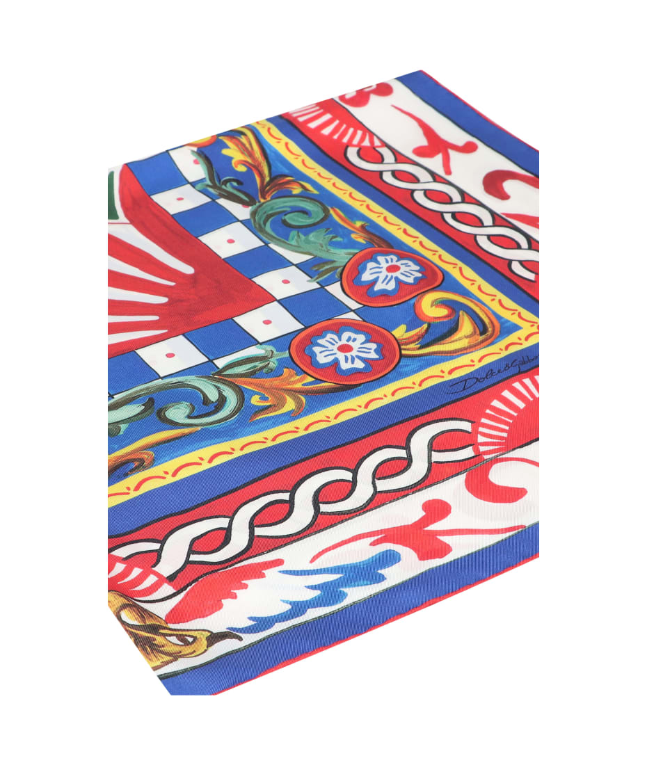 【送料&関税込】Dolce & Gabbana Printed Silk-twill Shawl Dolce & Gabbana Printed Silk-twill Shawl | italist