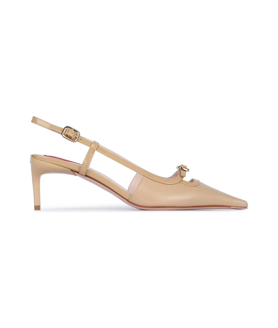 パンプス Roger Vivier Viv Canard Mini Buckle Sling Back Dec 55 Roger Vivier Viv Canard Mini Buckle Sling Back Dec 55