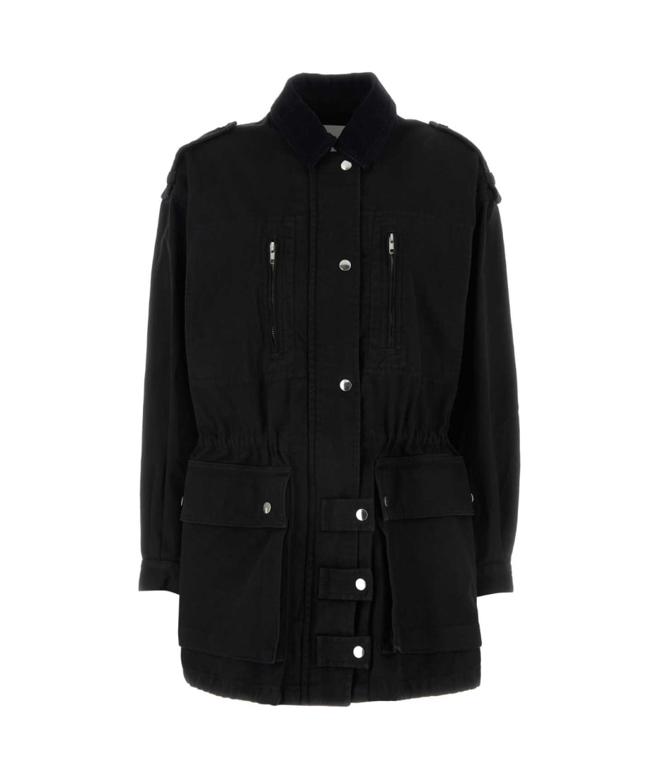 ジャケット Isabel Marant Etoile Black Cotton Joanna Jacket Black Joanna Denim Jacket by Isabel Marant Etoile on Sale