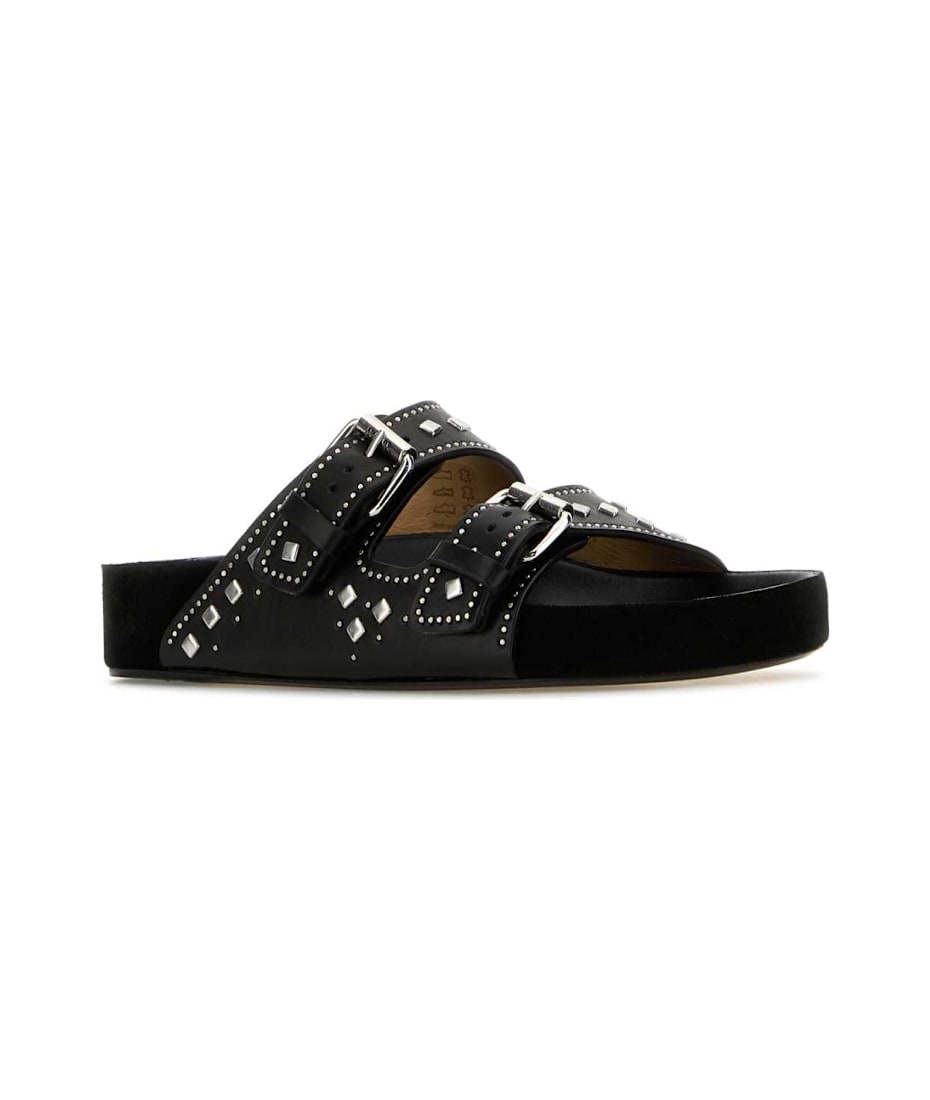 サンダル・ミュール Isabel Marant Black Suede Lennyo Slippers Isabel Marant Lennyo Sandals | italist