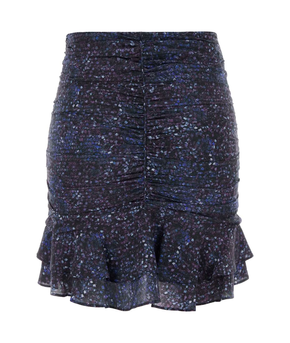 スカート ISABEL MARANT Printed Stretch Crepe Milendi Mini Skirt Isabel Marant Printed Stretch Crepe Milendi Mini Skirt