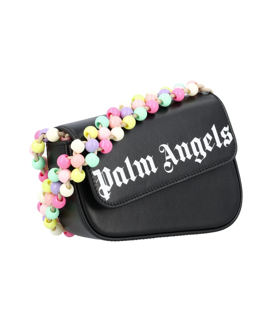 Palm Angels Beads Strap Crash Bag - BLACK