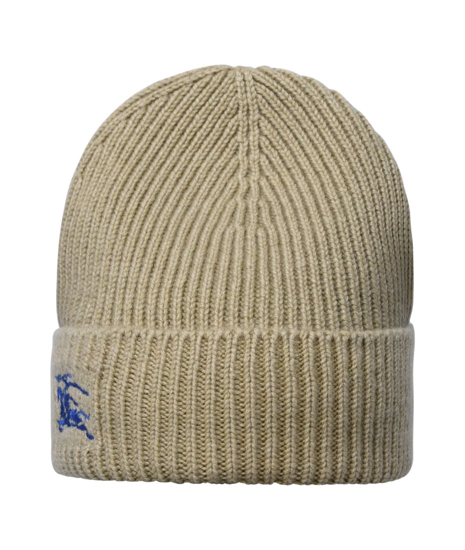 ニットキャップ・ビーニー Burberry Khaki Cashmere Beanie Hat Burberry Logo Graphic Cashmere Blend Beanie toque winter hat