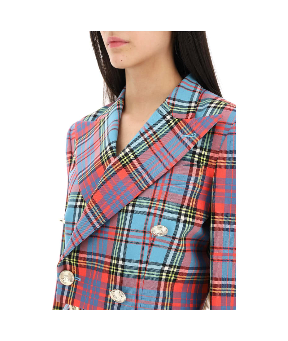Vivienne Westwood Tartan Wool Cropped Blazer ブレザー 通販