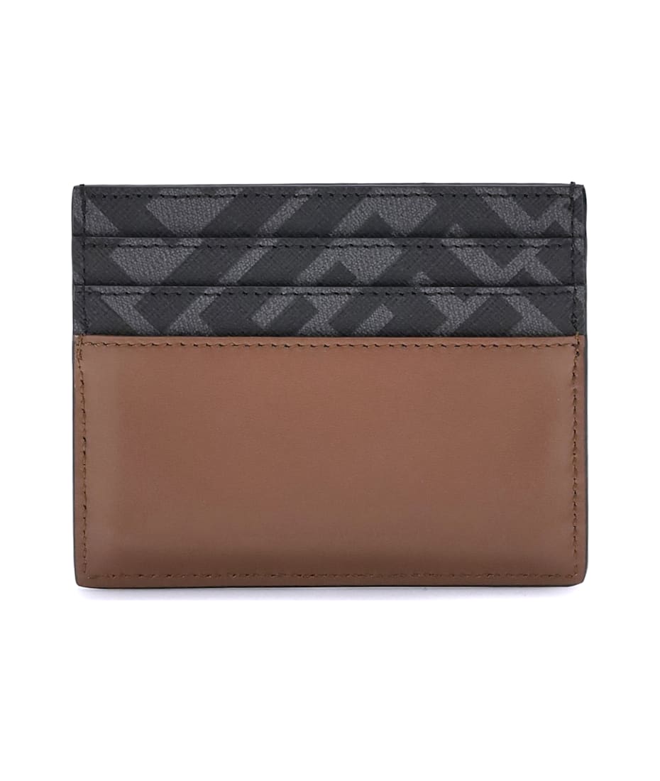 【FENDI】FF CARD WALLET FF Diamonds Zip Card Case Leather Brown | Fendi