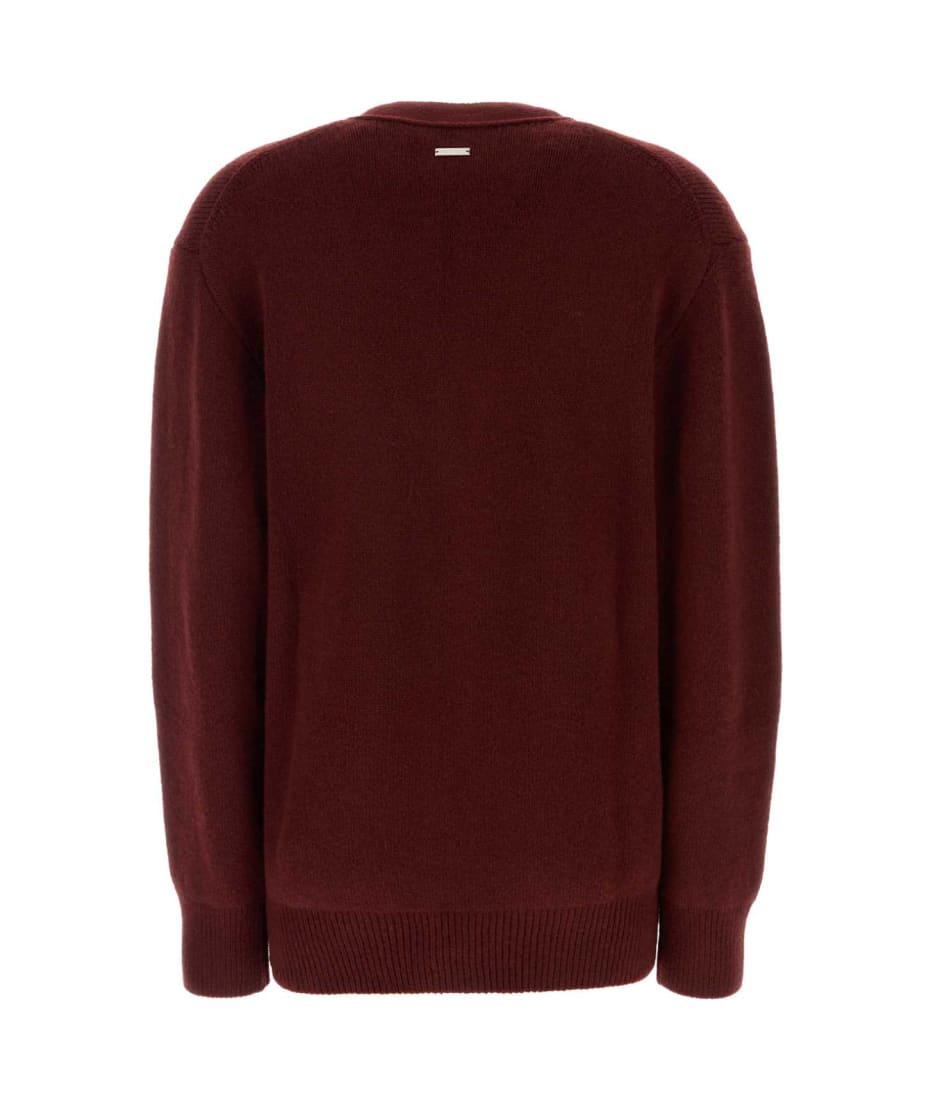 【送料&関税込】Ferragamo Burgundy Cashmere Blend Cardigan Ferragamo Burgundy Cashmere Blend Cardigan | italist, ALWAYS