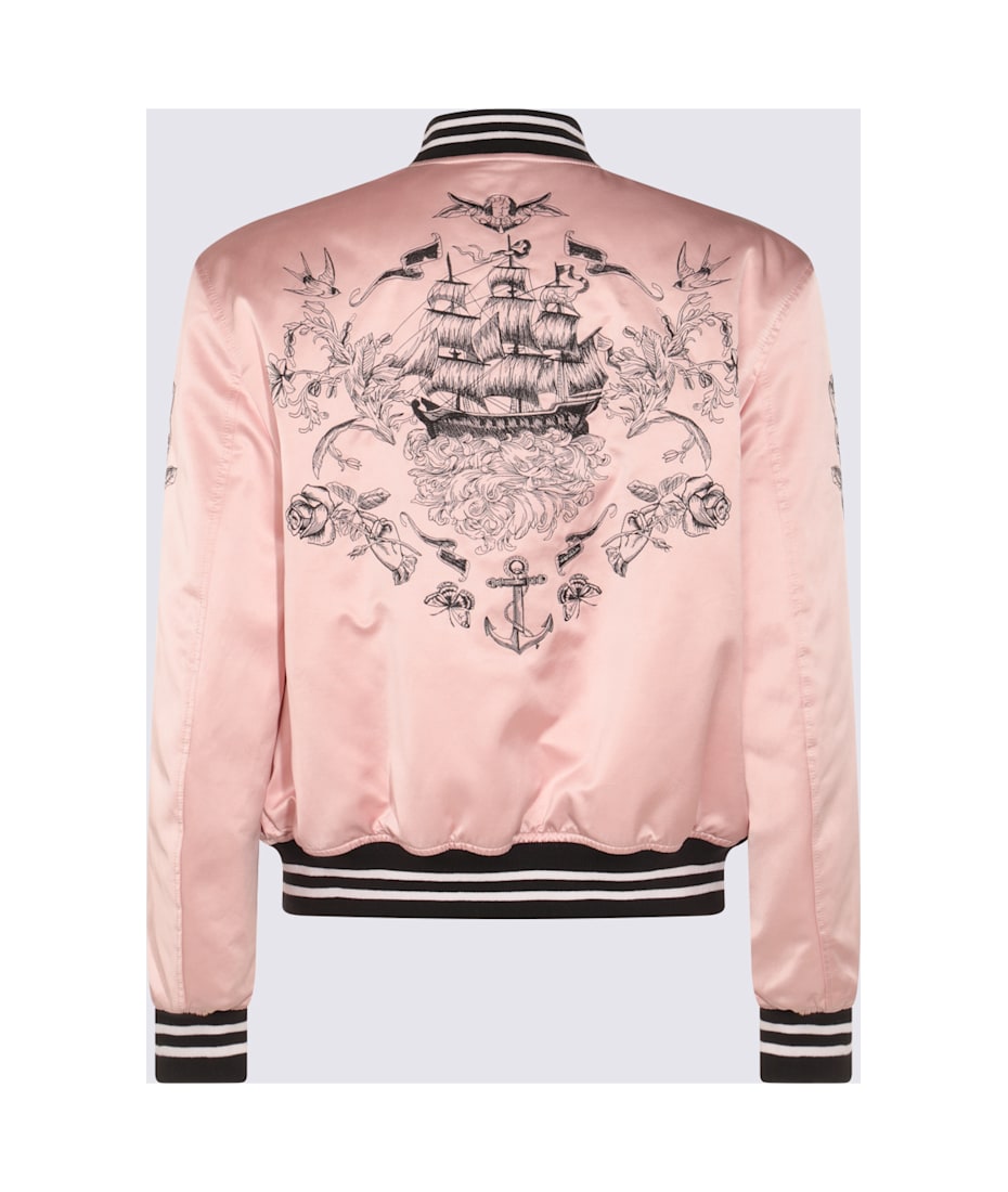 Alexander Mcqueen Pink Leather Jacket Shearling Biker Store
