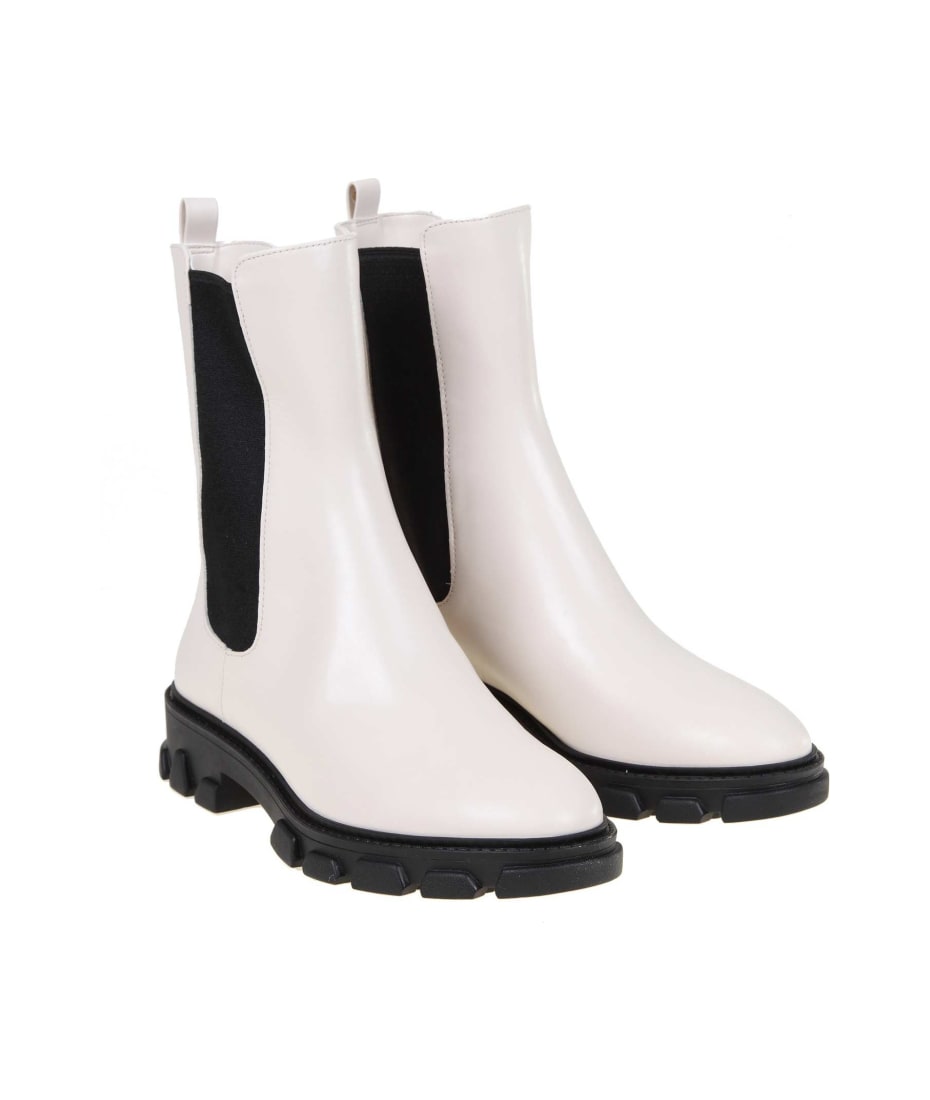 MICHAEL Michael Kors Chelsea Ankle Boot In White Leather | italist, ALWAYS  LIKE A SALE