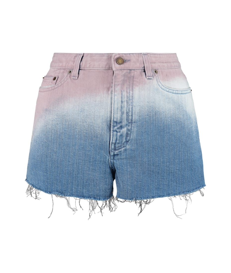 ysl denim shorts