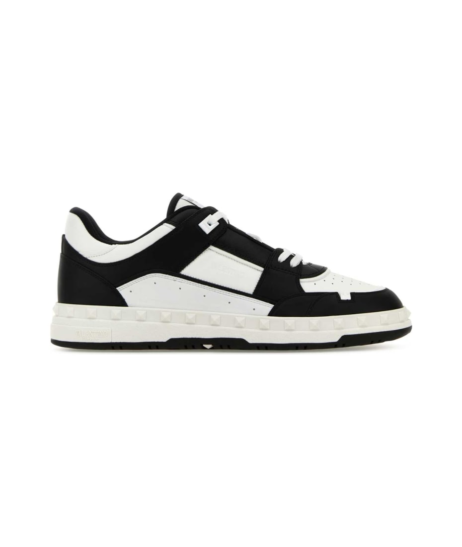 スニーカー Valentino Garavani Two-Tone Leather Freedots Sneakers Valentino Garavani Two-tone Leather Freedots Sneakers