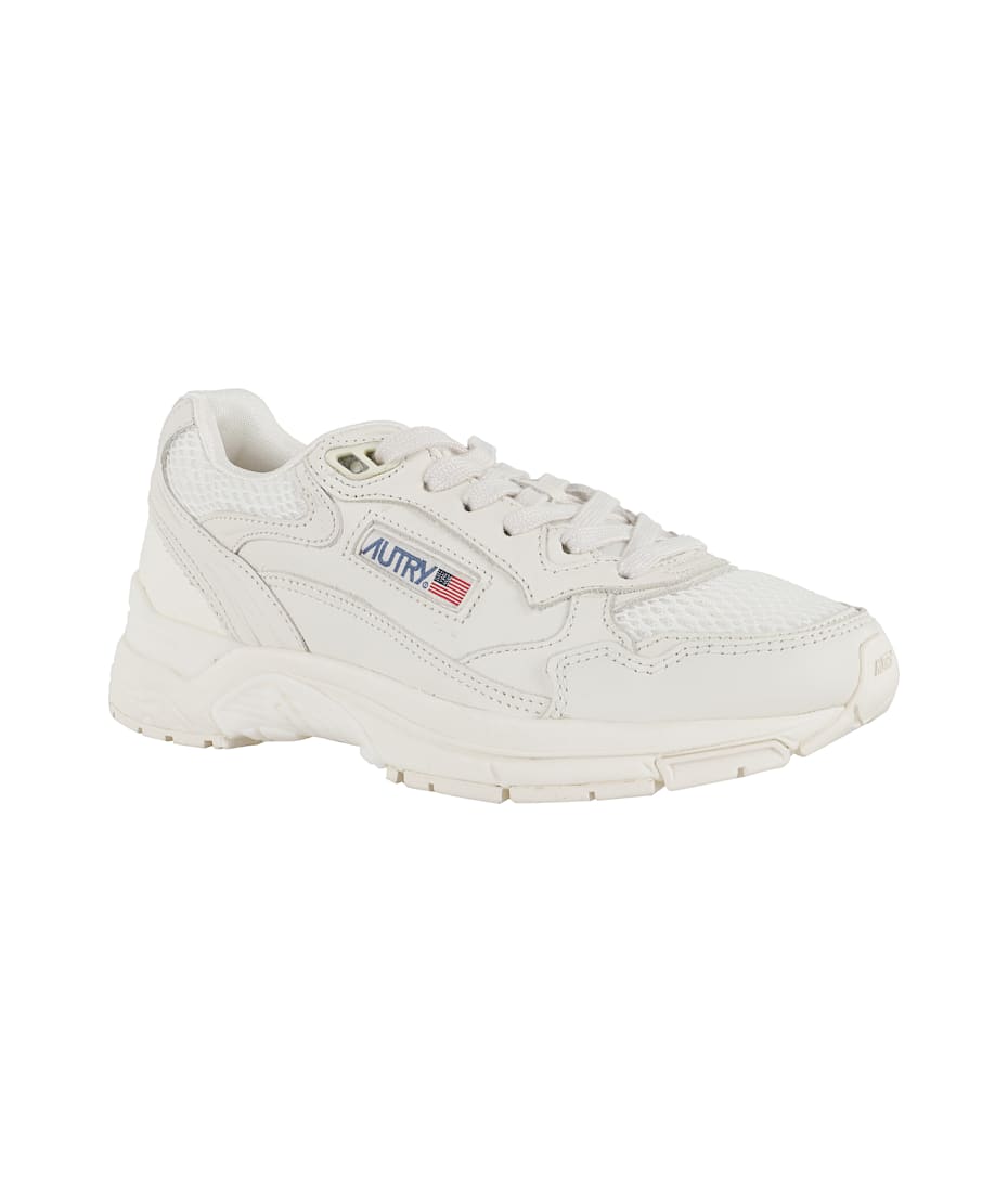 スニーカー AUTRY White leather and mesh Hyperway sneakers (HYLW GP01) Autry White Leather And Mesh Hyperway Sneakers | italist
