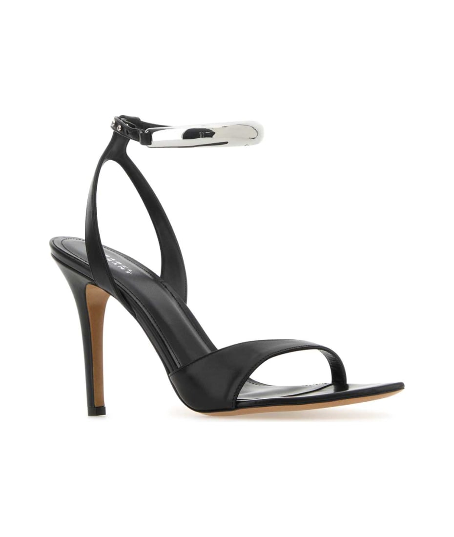 サンダル・ミュール Isabel Marant Black Leather Yluan Sandals ISABEL MARANT Black leather Yluan sandals - Sandals