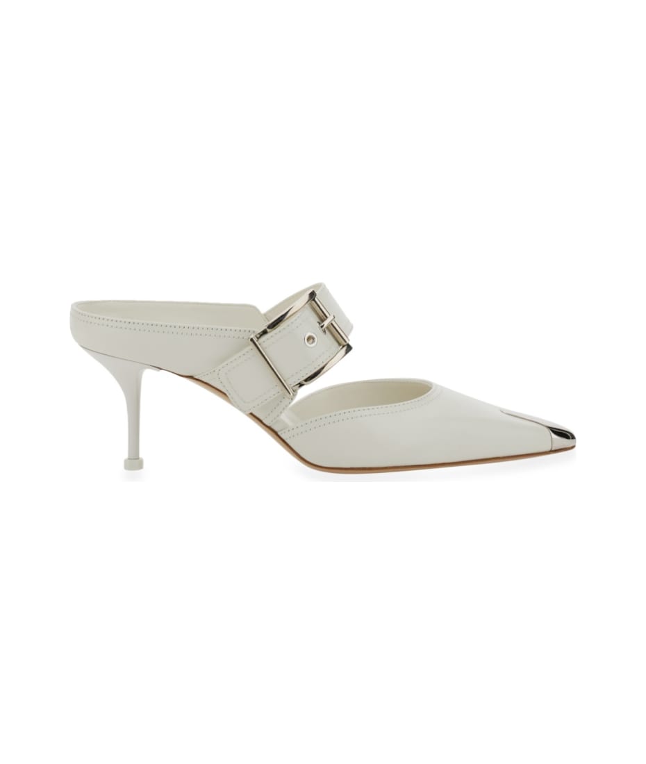 MCQUEEN 'Punk’ sandals Punk Sandals - Alexander Mcqueen - Leather - Black/Silver