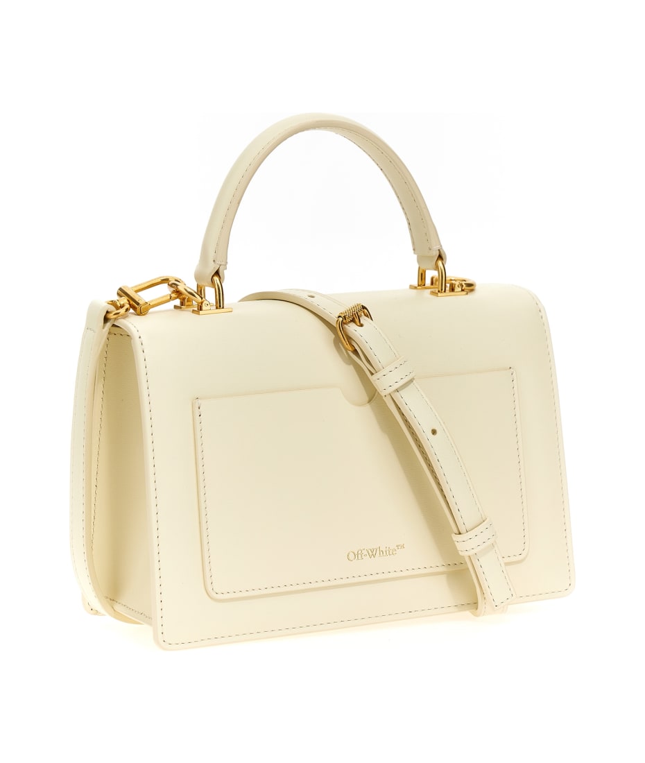 Off White Jitney 1.4 Top Handle Lamina Handbag