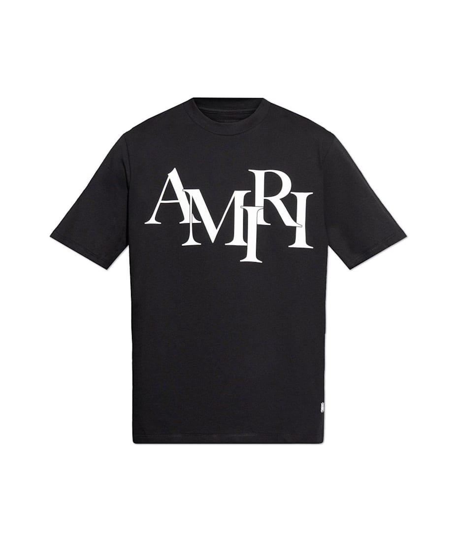 【送料&関税込】AMIRI Logo Printed Crewneck T-shirt AMIRI Logo Printed Crewneck T-shirt | italist