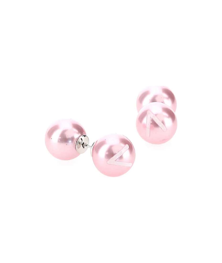 イヤリング VTMNTS SS22 Pink l earrings (VL12EA100P BABYPINK) VTMNTS Pink Metal Earrings | italist