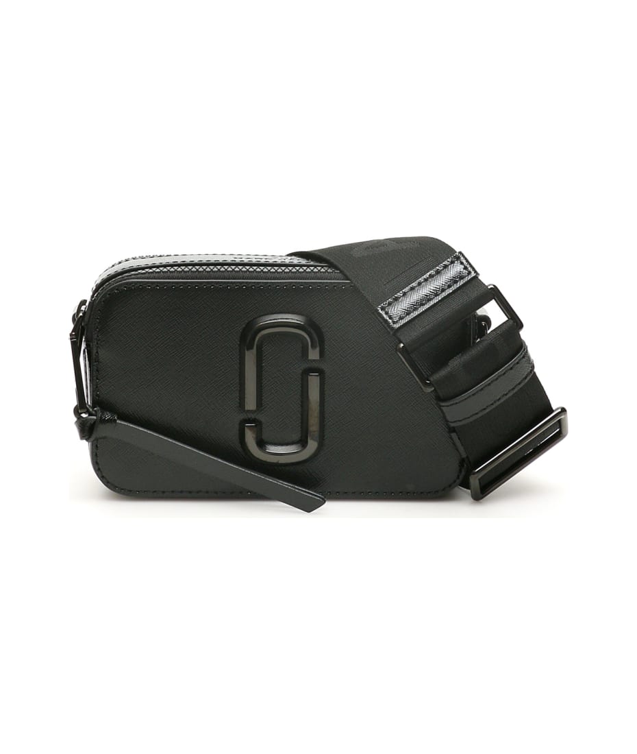 Marc Jacobs Black And Grey Small Snapshot Camera Bag