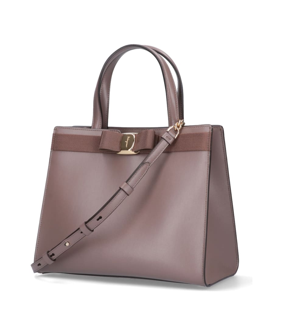 【SALVATORE FERRAGAMO】VARA TOTE BAG Authentic Vintage Salvatore Ferragamo Vara Tote Shoulder Bag