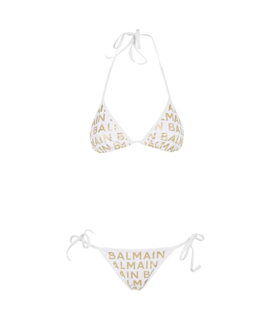 【送料&関税込】Balmain Triangle Bra Bikini Balmain Triangle Bra Bikini | italist
