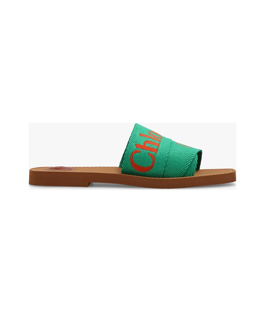 Chloe スタントカラ クロッフトシャケット CH25SVE12339 48A Chloé | Woody light blue slides | Savannahs
