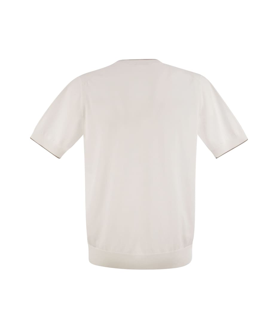 Tシャツ・カットソー PESERICO SS25 T-shirt in pure cotton yarn (R59006F12 H61) Peserico T-shirt In Pure Cotton Yarn | italist