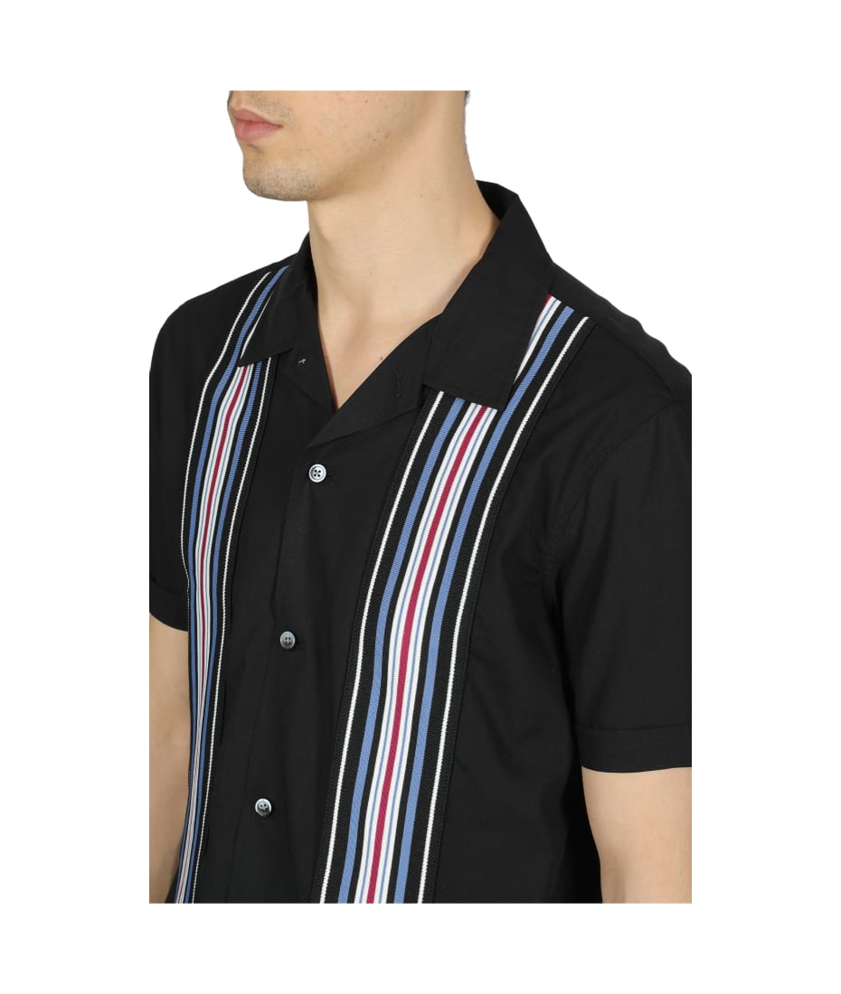 Stussy Striped Knit Panel Shirt | italist