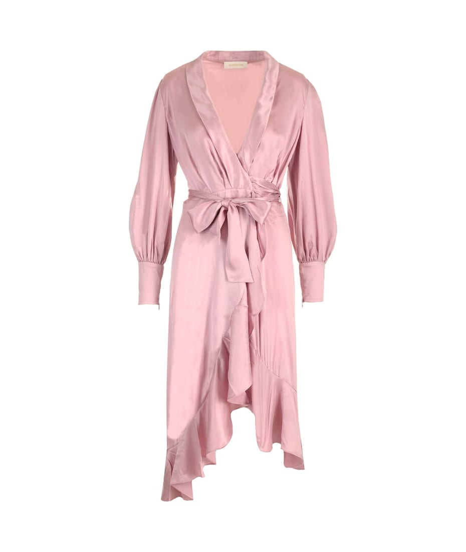 open lace back dress Gloria Pale Pink Long Dress – Maison Safiyaa USA main image 0