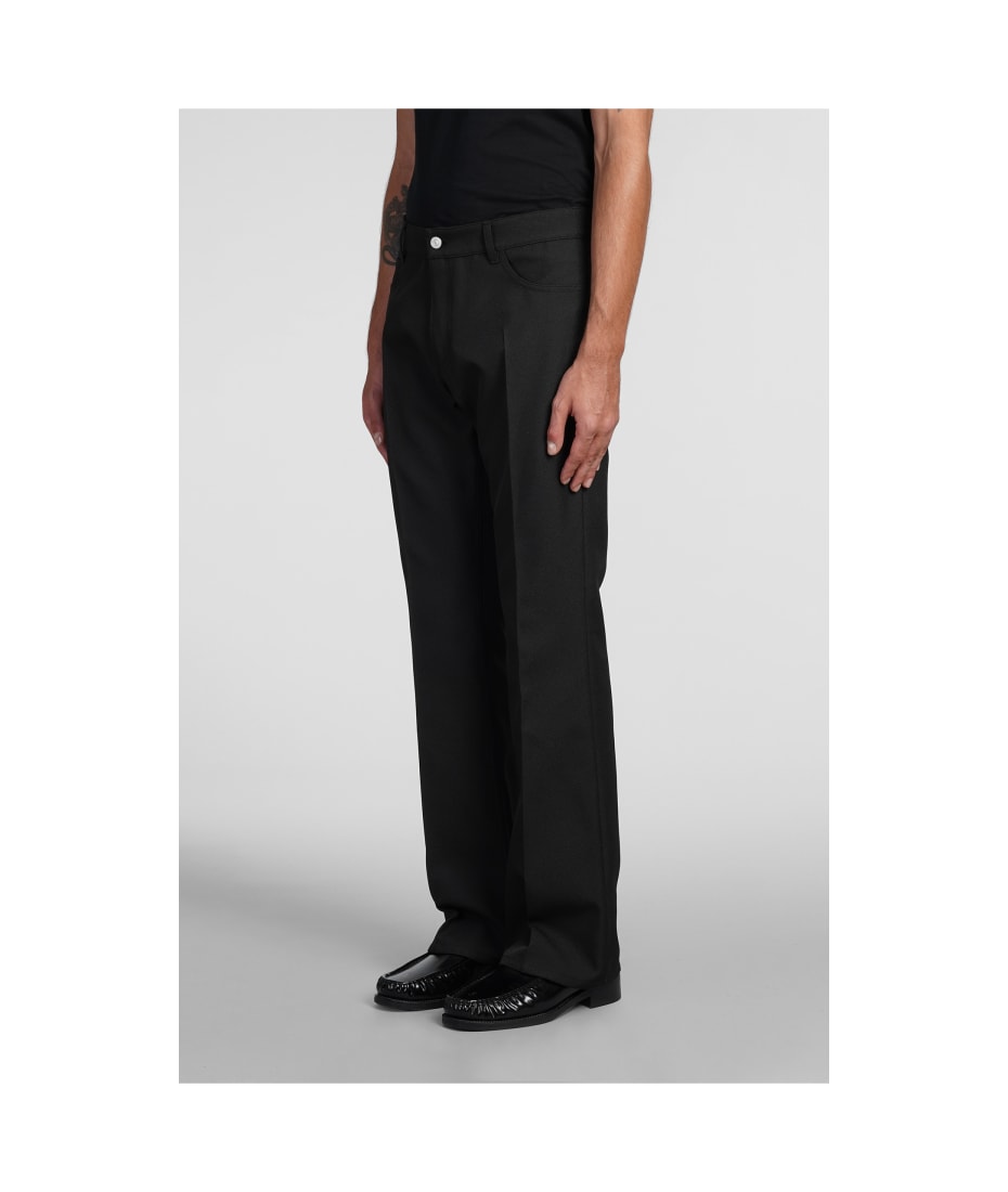 【関税&送料込】Courreges Black Stretch Polyester Blend Scus Courrèges Pants In Black Polyester | italist