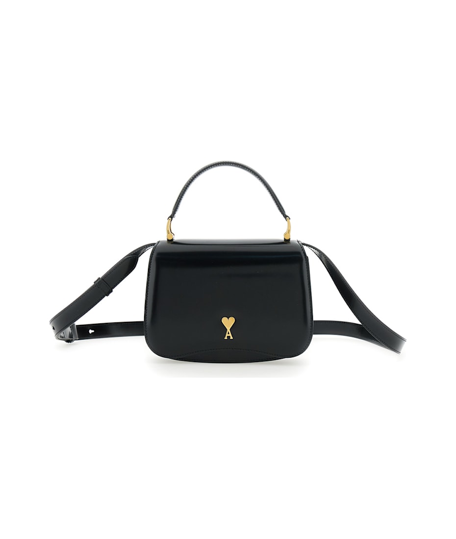 Ami Alexandre Mattiussi Black Handbag With Adc Patch On The
