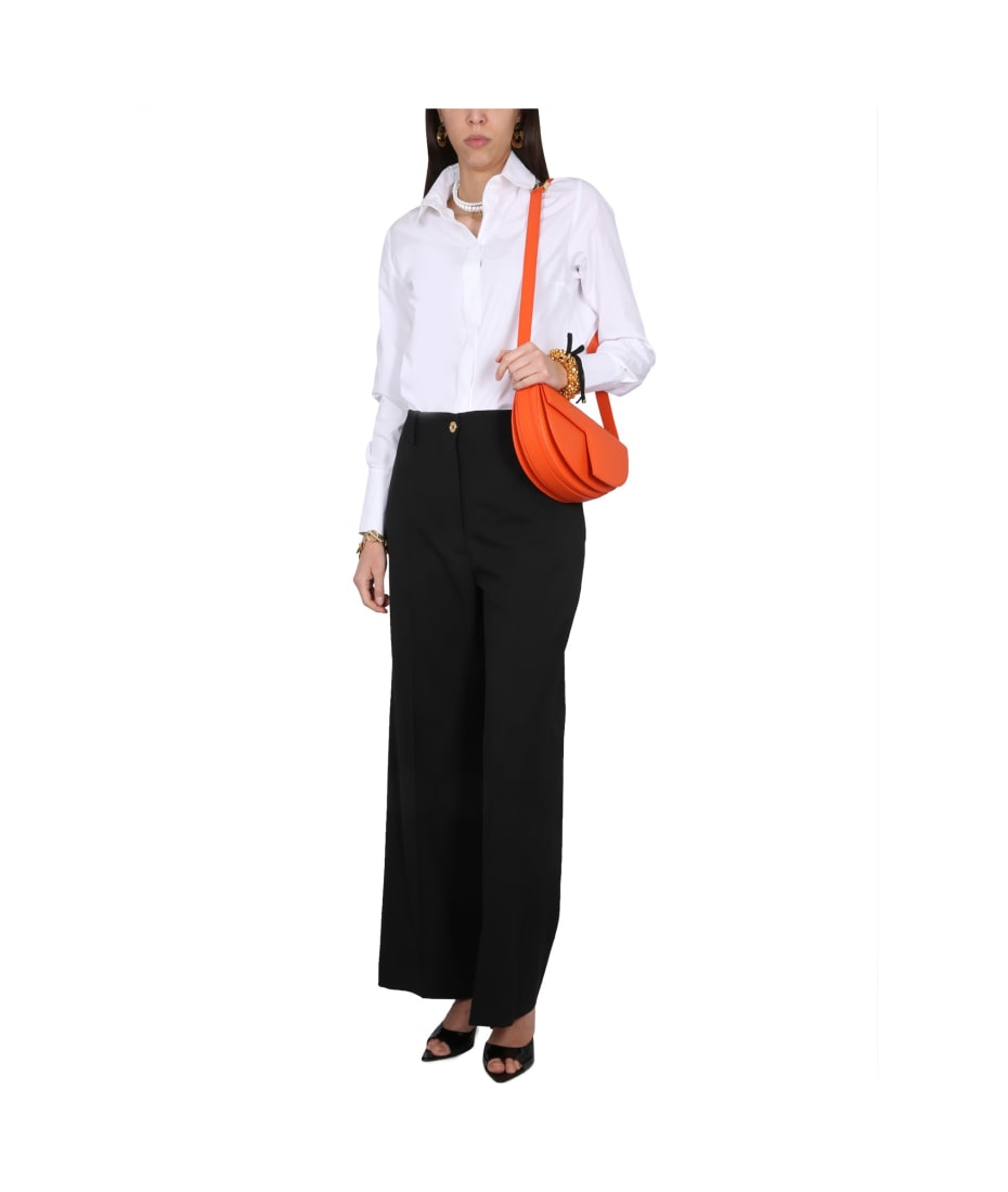 【送料&関税込】Patou Virgin Wool Trousers Patou Black Virgin Wool Pants | italist