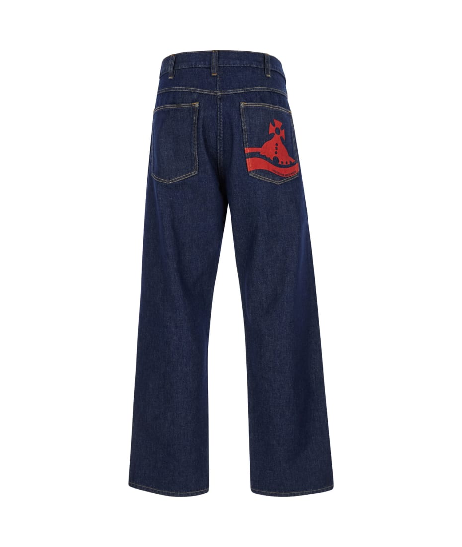 デニム・ジーパン VIVIENNE WESTWOOD JEANS BLUE Vivienne Westwood Anglomania Selvedge Denim Jeans 36x32 Orb
