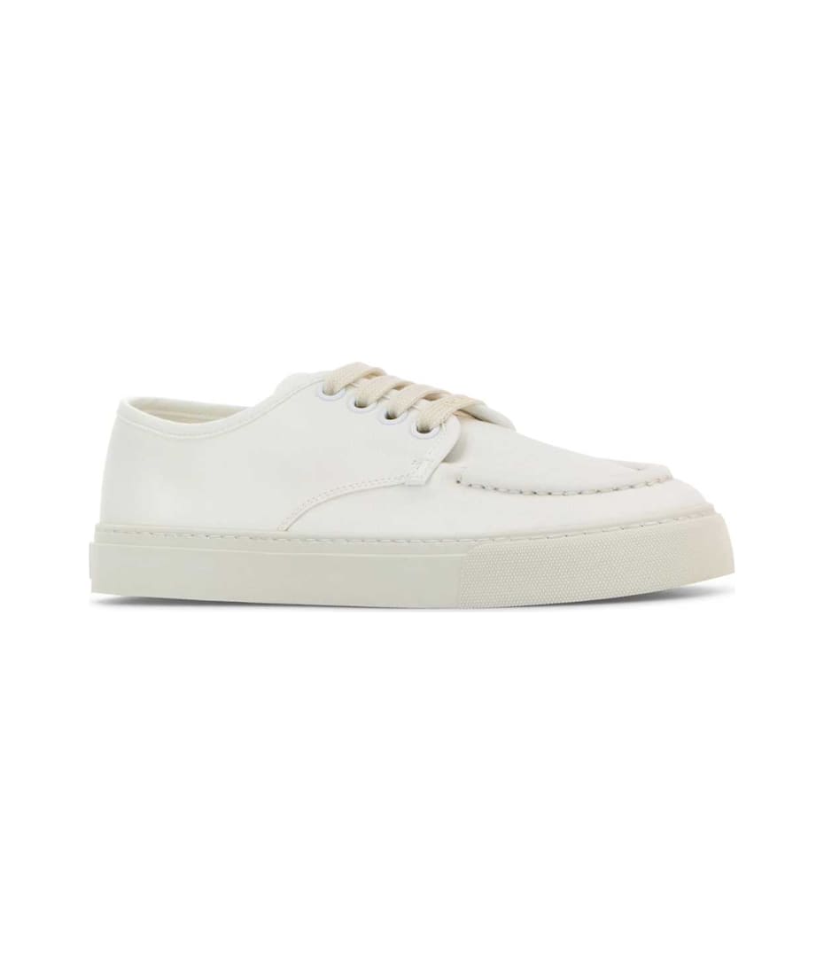 【送料&関税込】Prada White Canvas Sneakers Prada White Canvas Sneakers | italist