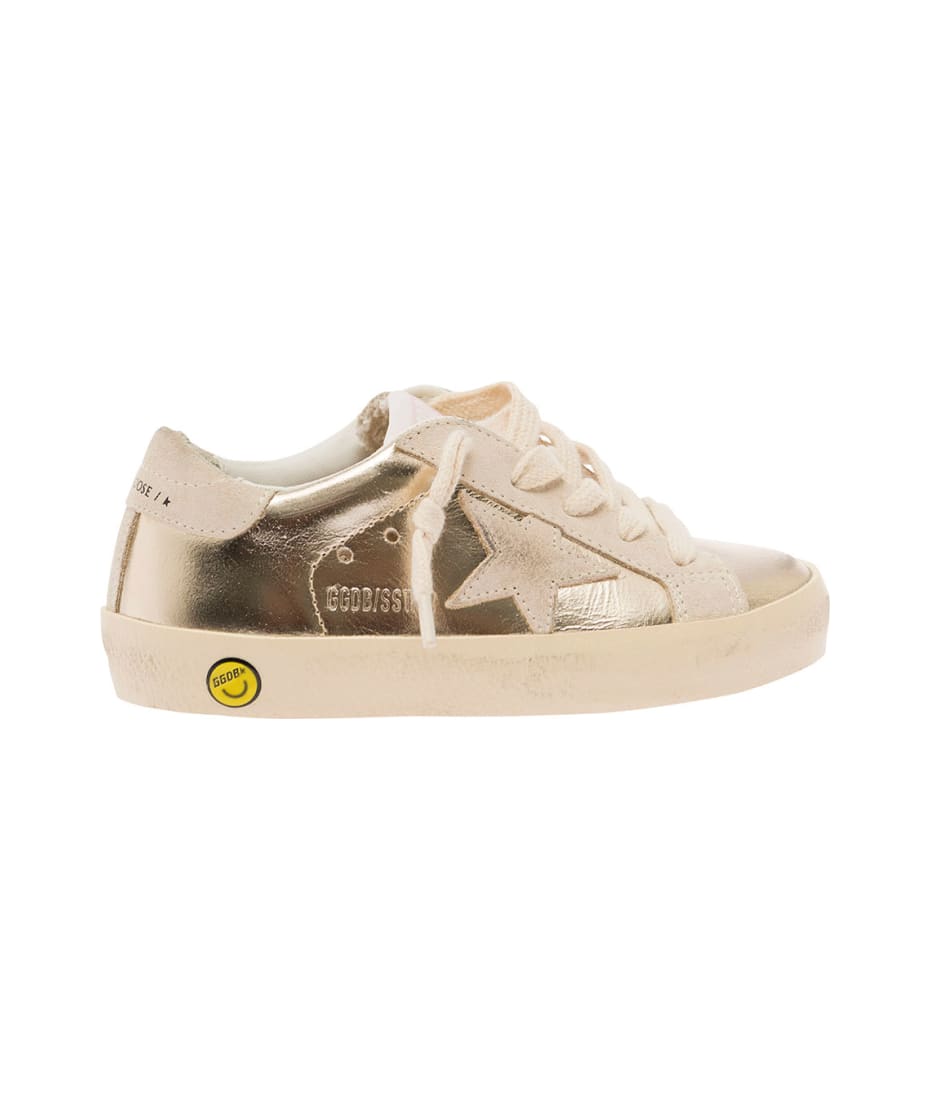 Golden Goose Super-star Laminated Upper Suede Star And Heel